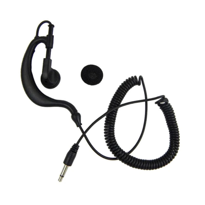 

3.5mm Only Earpiece 1 Pin G-Shape Headset for Hand Held Mic 1.2M (47'') In Ear Stereo Earphone Dropship