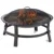 WAD15121MT Brushed Copper Wood Burning Outdoor Firebowl for Patio and Garden Use Elegant Decorative Fireplace with Durable Meta 1