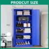 Metal Garage Storage Cabinets with Lock Door and Adjustable Shelves, Steel Tool Cabinets for Home,Warehouse Organisieren (Blue) 3