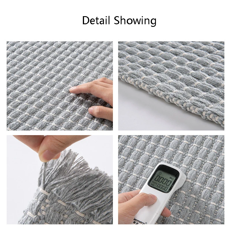 Water Absorption Bathroom Carpet Non-slip Home Bath Mat Tassel Soft Modern Floor Area Rug Home Door Mat Entrance Rug 6