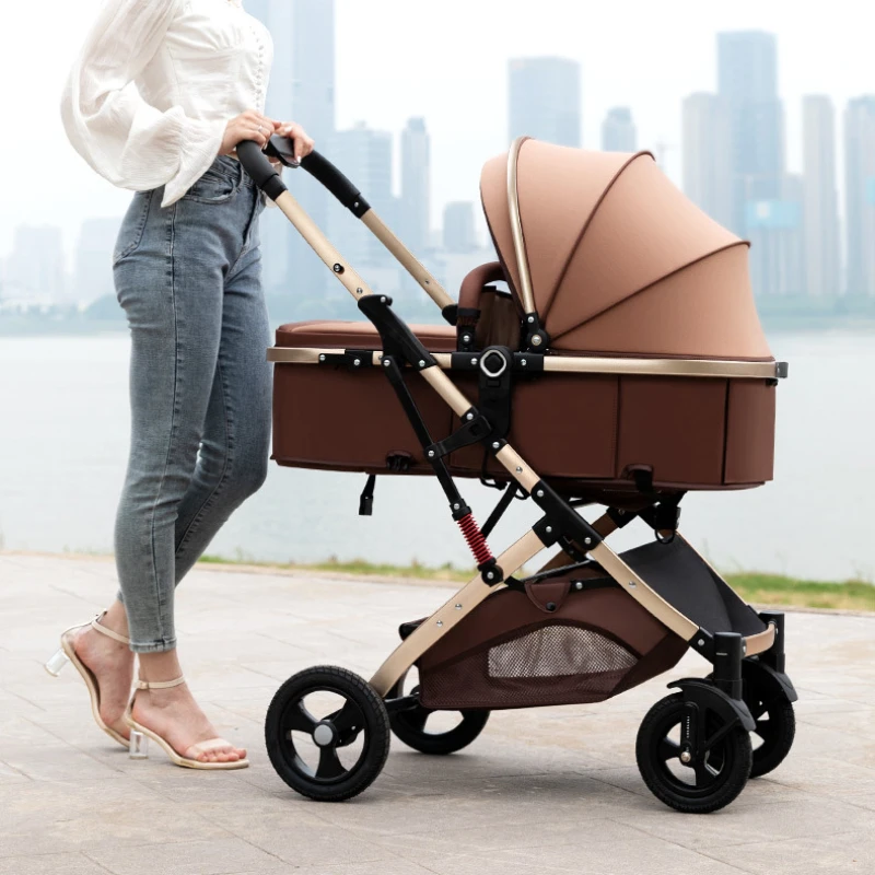 Multifunctional twin stroller foldable double detachable