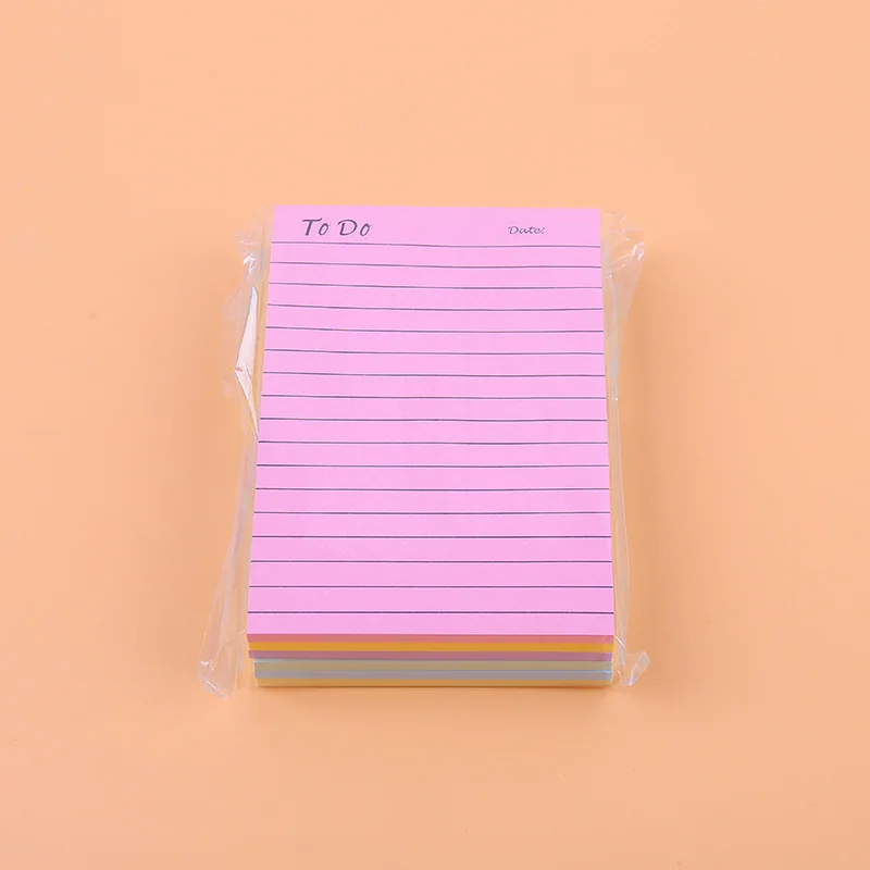 6pcs Morandi Color Notepad Schedule To Do List Sticky Notes Office Stickers Student Self-Adhesive Stickers Small Notebooks 6