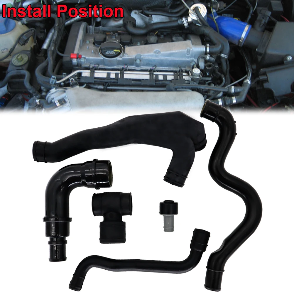 6 Pcs Car Crankcase Hose Pipe Kit For Audi A4 VW Bora OE# 06A103247 06A103221AH 06A103213AF 06A103213F 035103245G 06A103221AF