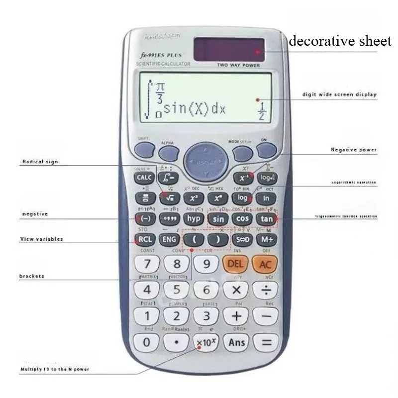 آلة حاسبة خاصة لمكتب الطلاب، آلة حاسبة علمية لوظيفة مكتب امتحان القبول بالمدرسة الثانوية والكلية.