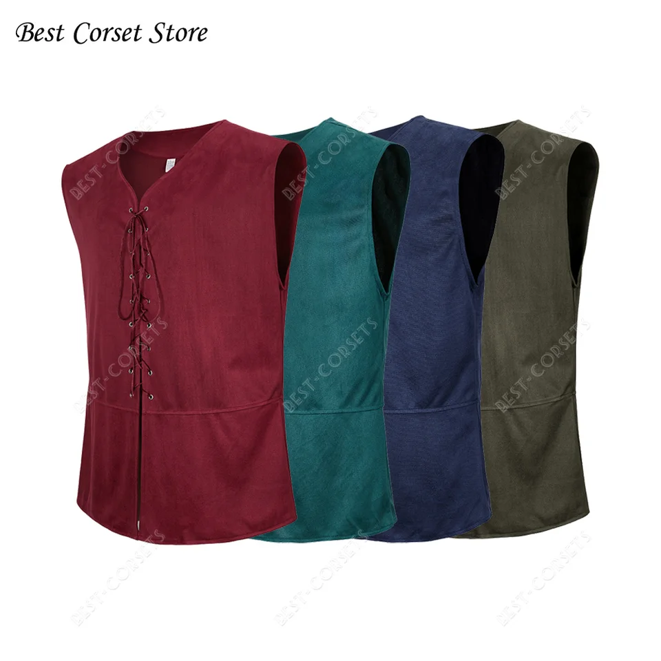 BPURB Gilet Pirata Vichingo Steampunk Da Uomo Gilet Coloniale Rinascimentale Medievale Costume Vittoriano 114002982