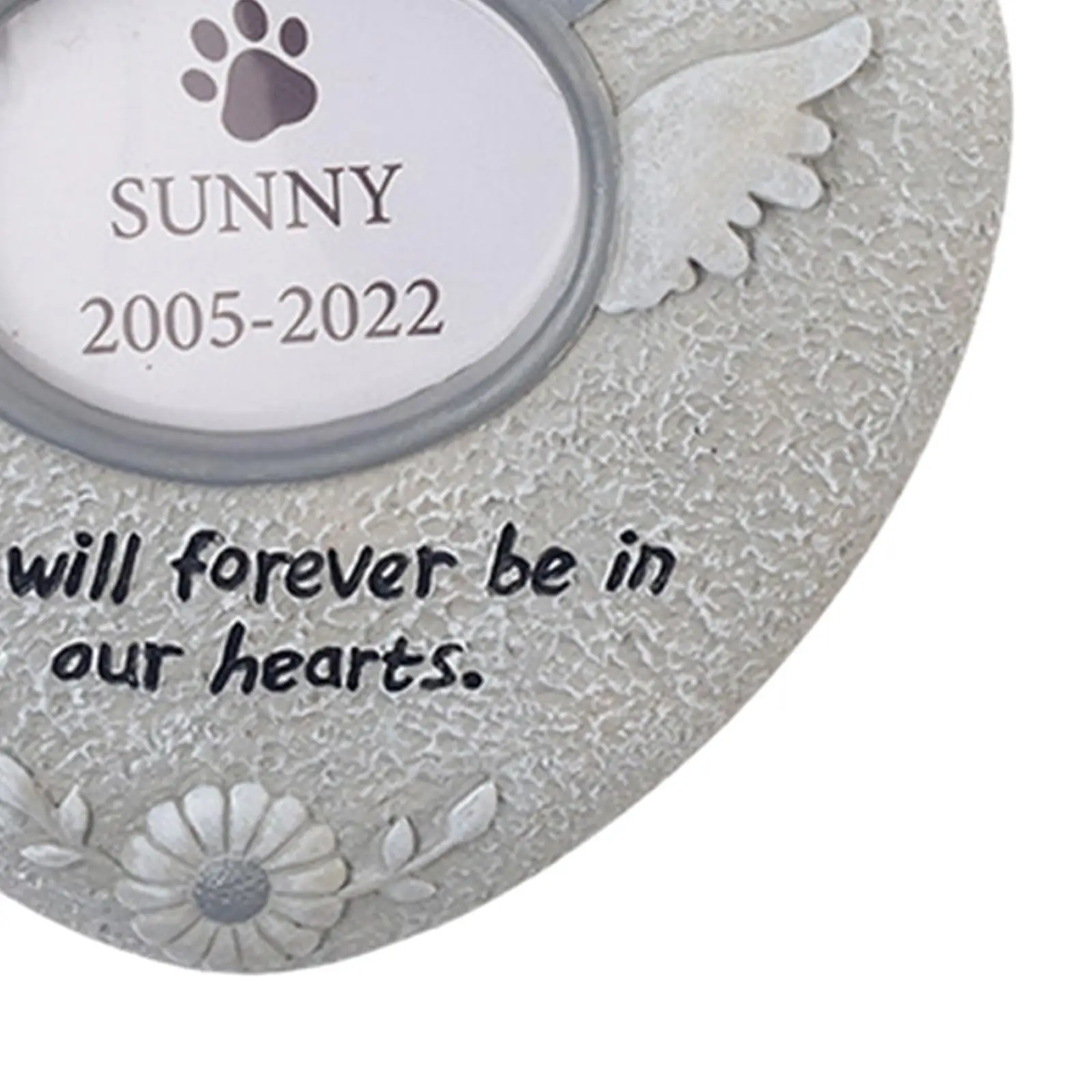 Dog Memorial Stones for Dog or Cat Loss Gift Small Grave Stone Memory Plaques Outdoor Lawn Patio Yard Decoration
