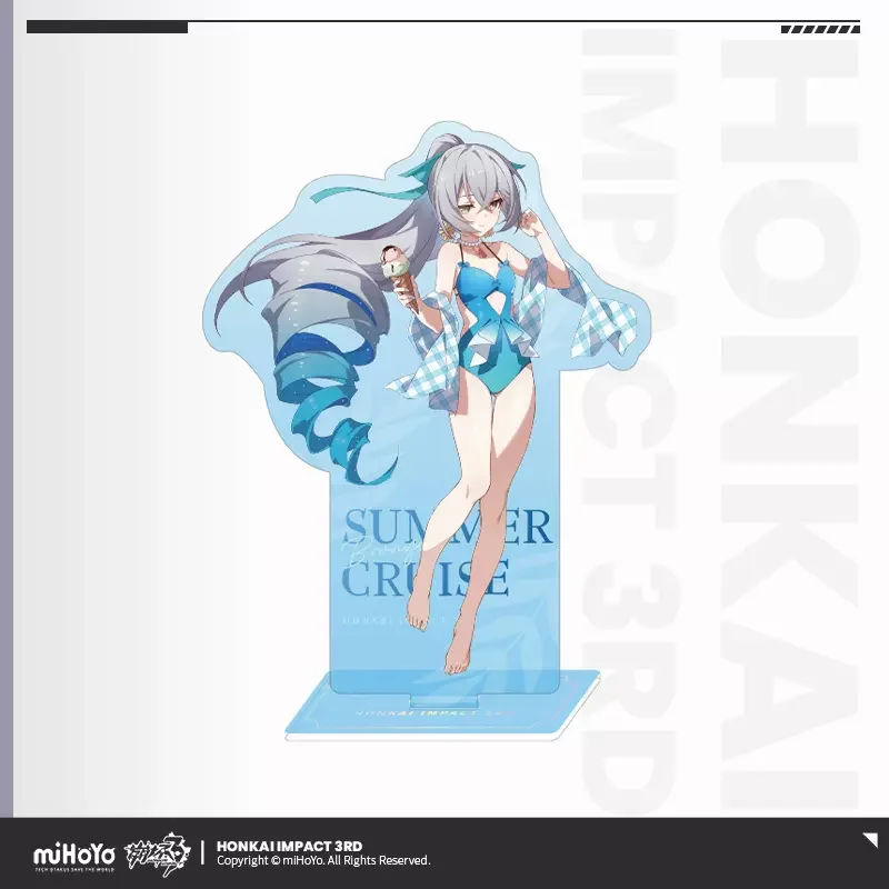 Фото Sunsyea Honkai Impact 3rd официальный Merch miHoYo оригинальная аутентичная Летняя серия акриловая стойка Misfeln Bronya Elysia Kiana Mei №2