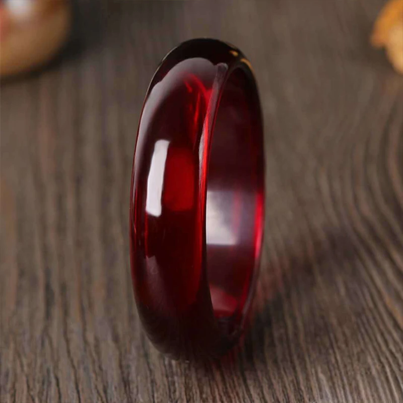 

100% Certified Natural 56-66mm Mexican Blood Red Amber Bracelet AAA