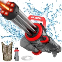 2024 New Strongest Gatling Electric Water Gun Toy, Summer Beach Pool Battle Light Shooting Water Gun Boy Adult Children Gifts 2
