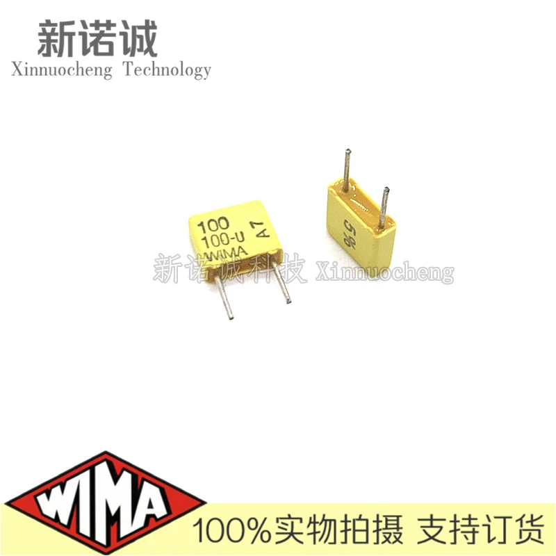 

10pcs/German Weimar Capacitor WIMA 100V 100PF 101 100V 0.0001UF FKC2 Foot Distance 5mm