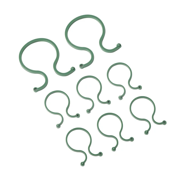 10/50/100Pcs Garden Vine Strapping Clips Plastic Plant Rattan Climbing Wall Fixture Buckle Tomato Grapevine Hook Support Tool 2