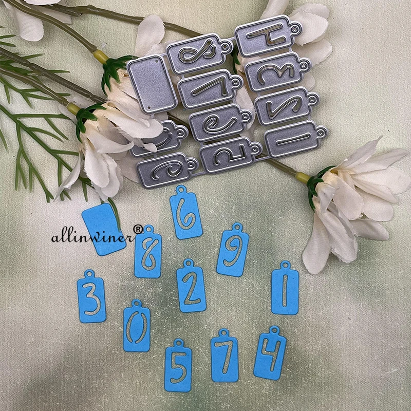 

Метки с номером, металлические штампы, трафареты, штампованные штампы, вырезанные для рукоделия, скрапбукинга, альбома, бумаги, тиснения