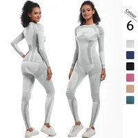 Women Skiwear Set Yoga Set Skiing Underwear Fitness Workout Thermal Gym Ski Snowboarding Running Yoga Exercise Suit Long Johns