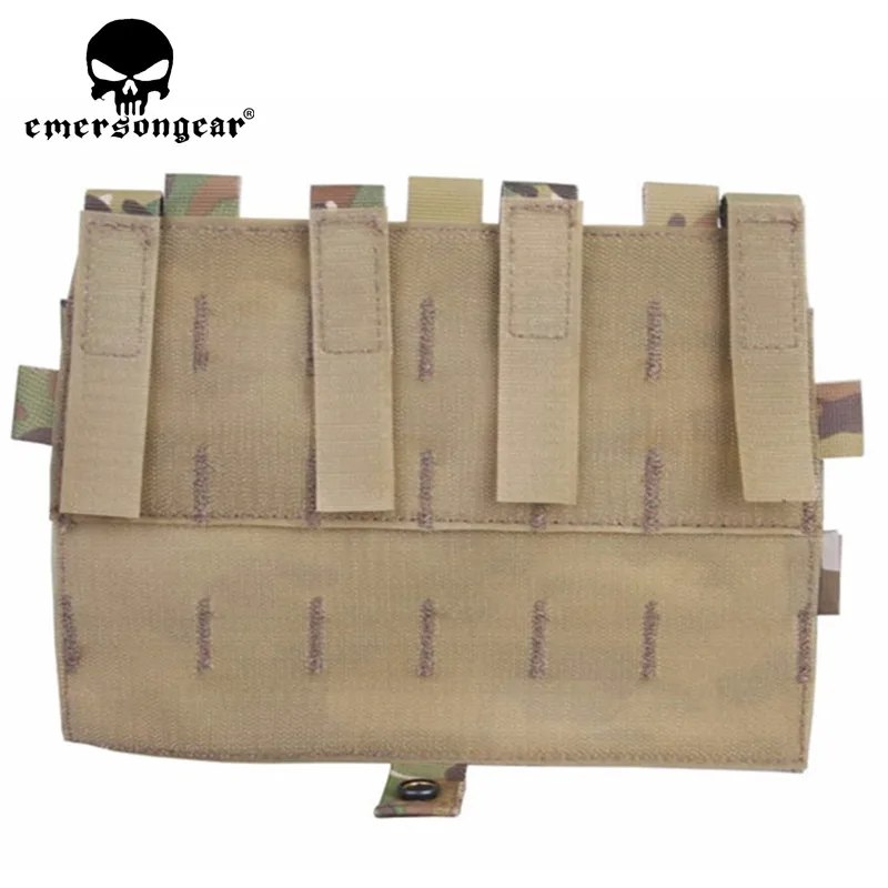 Detatchable Front Plate Triple Magazine Velcro Pouch 5.56 M4 MOLLE Panel AVS JPC Vest Airsoft Hunting Accessories