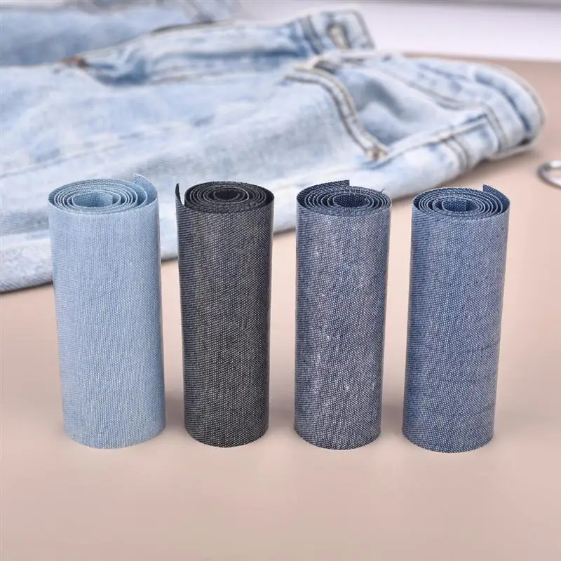 Description Picture 4 of itemJean Iron-On Patches Denim Repair Subsidy Clothing Self-Adhesive Iron-On Patches For Children Adults ï»¿