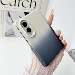 Gradient Dual Color Axis Hinge Shockproof Protective Case - Galaxy Z Fold 8 Ultra (GRAY)