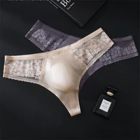 Tanga homme sans couture, string en dentelle, lingerie masculine, poche convexe 3D, sous-vêtements grande taille pour hommes, sexy pour les garçons, tangas hommes. 4