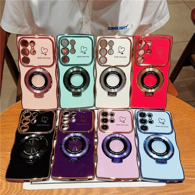 Rotatable Magnetic Kickstand Shockproof Phone Case - Anti-Drop Protection Cover