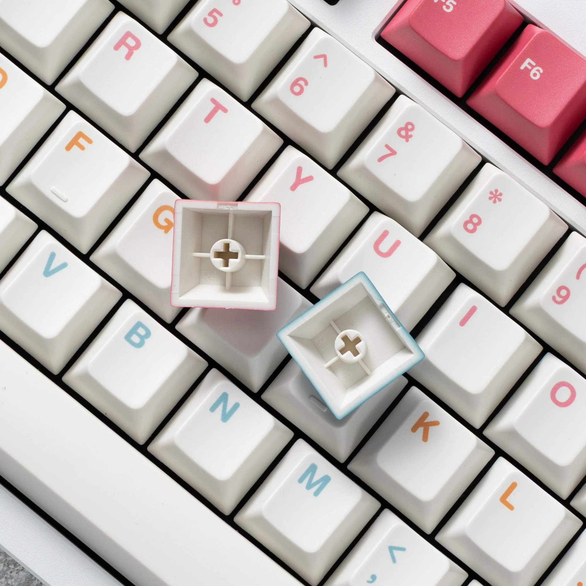[기본 키트] PBTfans Salt Lakes PBT 소재 Cherry MX 스위치 및 MX 스타일 클론과 호환되는 Dye-sub Cherry 프로파일