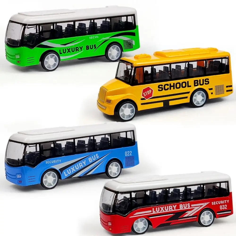 

Kids Gift High Imitation Ornaments Pull Back Extended Bus Toys Alloy Bus Model Vehicle Model