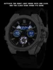 SMAEL 8098 Watch for Men Brand Quartz Digtal Dual Time Waterproof Shock Resistant Back Light Alarm Fashion 5