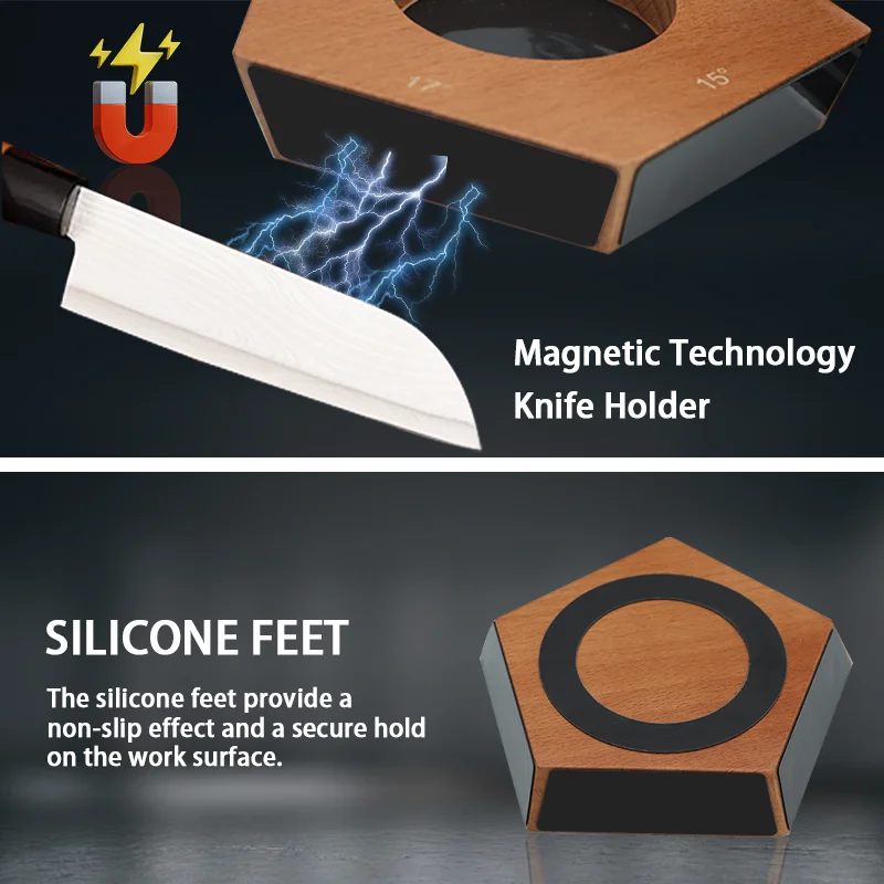 Rolling Knife Sharpener Kit Kitchen Knife Grinder Industry Diamonds Chef Set Exemption From Postage