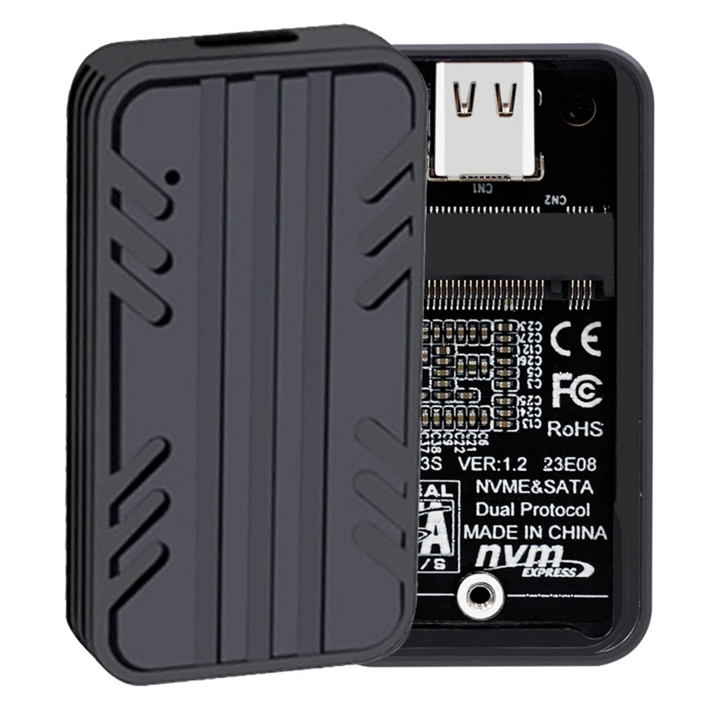   SSD ϵ ũ ڽ, M.2 NVMe ָ Ʈ ̺, CŸ USB3.1 ܺ Ŭ, Gen2, 10Gbps SSD ̽, SSD 2230