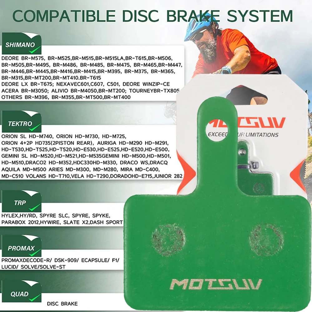 Bicycle Ceramics Disc Brake pad for SHIMANO M375 M415 M416 M445 M446 M465 M475 M485 M487 M87 M495 M501 M525 M575 Bike Disc Brake bicycle disc brake pads brake pads bike brake pads