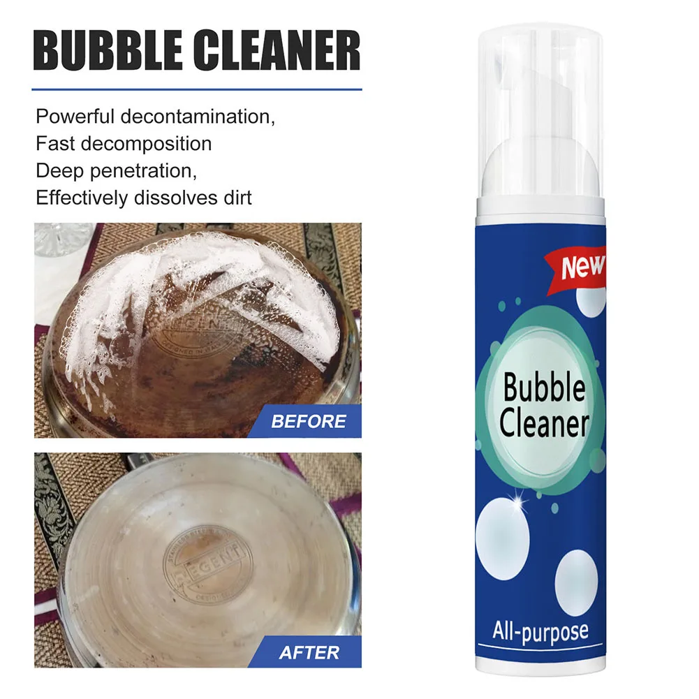 Degreaser Spray Oil Stain Remove Grease Kitchen Home Bubble Cleaner (100ml)