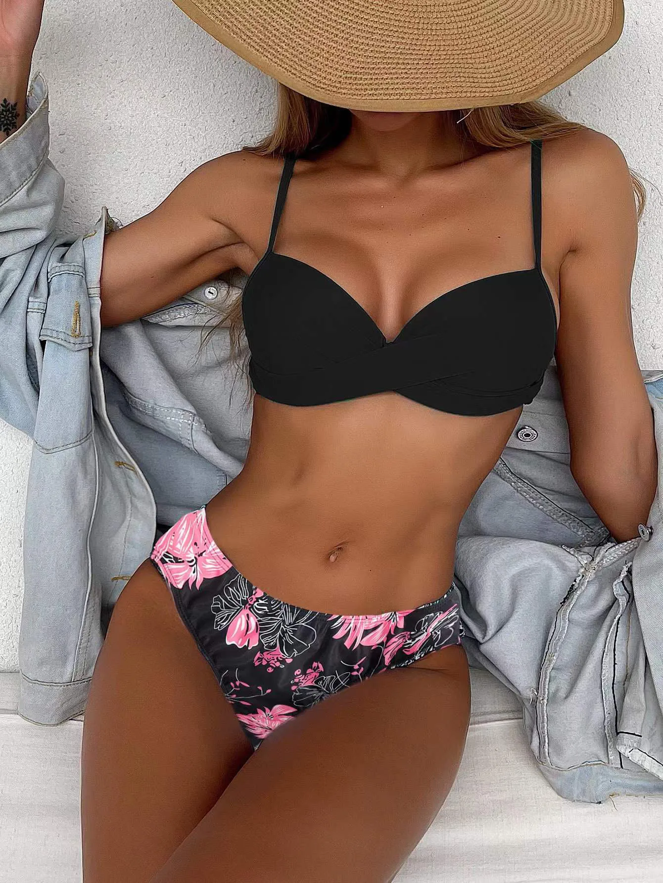 

Swimsuit Women Push Up Bikini 2022 Women Bikini Sets Beachwear Bathing Suit Print Swimwear Women With Covers