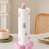 Wooden Kitchen Roll Paper Rack Creative Flower Towel Holder Bathroom Tissue Stand Home Decor Diningtable Napkins Rack, Ornaments 4