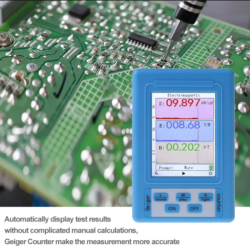 BR-9A Electromagnetic Radiation Detector High Accuracy Semi-functional Type Electromagnetic Radiation Tester EMF