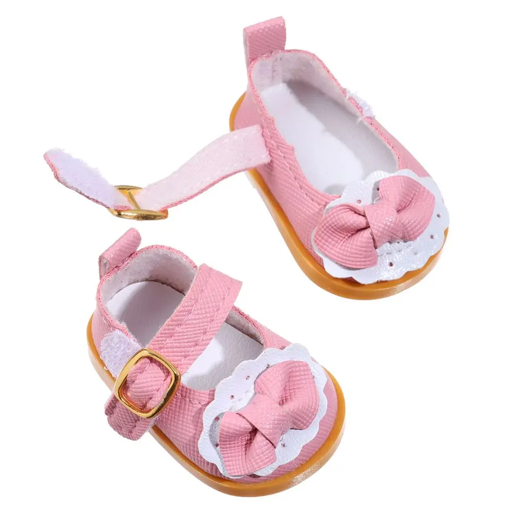 5cm Doll Shoes High Quality Boots For Paola Reina 14 Inch Doll Cute Bow Shoes Accessories For Nancy,Lisa,1/6 BJD,EXO Doll Toy