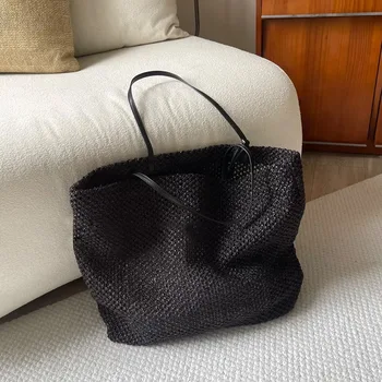 Borse Tote da Spiaggia Bohemian Barn in Rafia da Donna, Borse a Spalla di Lusso Firmate, Nuove Collezioni 2026, Grande Capacità, in Paglia