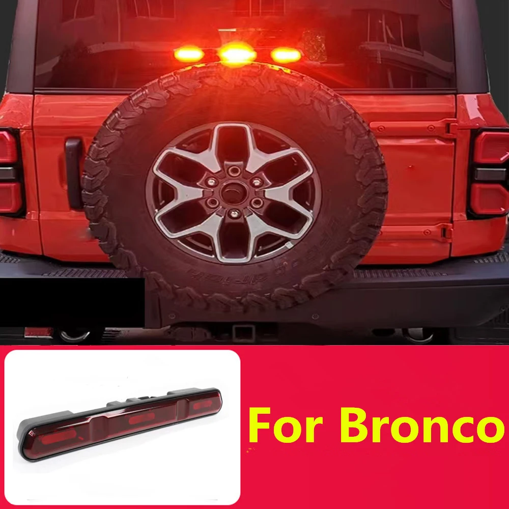 

Suitable For Ford Liema Bronco's High Mounted Brake light Rear Tailgate Modification low rise LED brake Warning light21-24