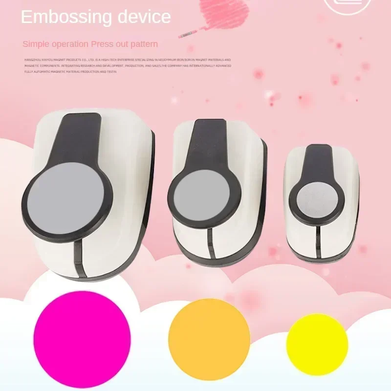 Round Embosser Children's Labour-saving Hole Punch Handmade DIY Round Flower Punch 9/16/25/38/50mm hole punching tools paper craft punch circle hole punch embossing maker