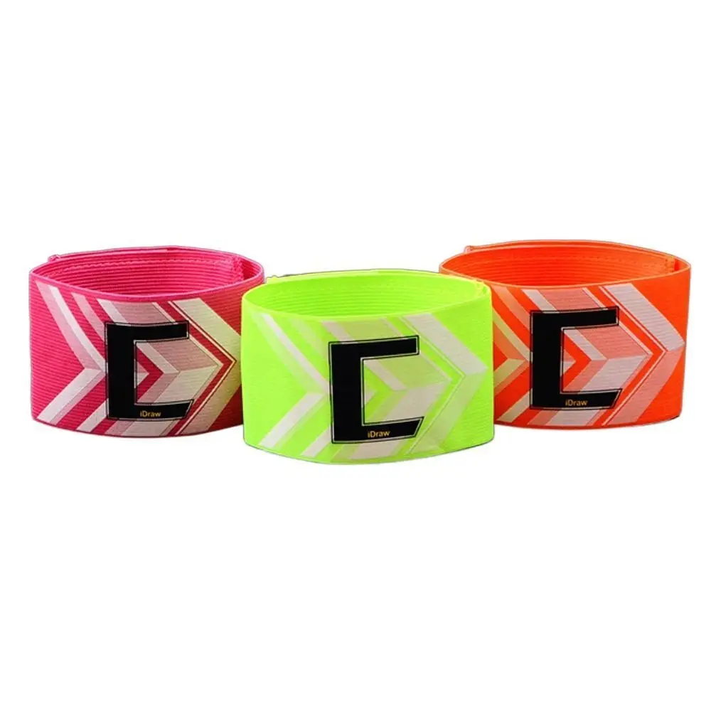 

Регулируемая футбольная повязка, новинка, яркая повязка на руку капитана, эластичная повязка на руку капитана