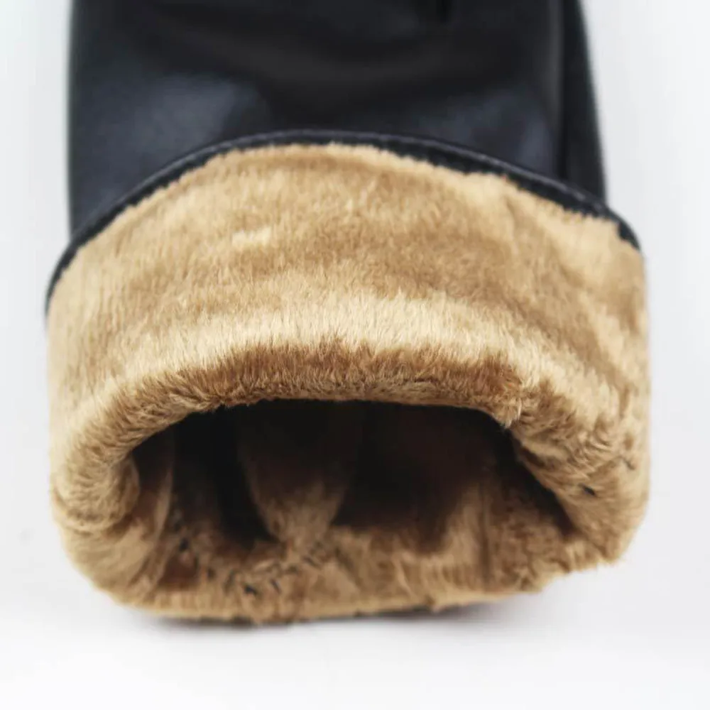 Women Fashion Gloves High Quality Lady Soft Leather Glove Winter Warm Full Finger Mitten Breathable Touch Screen Mitten перчатки