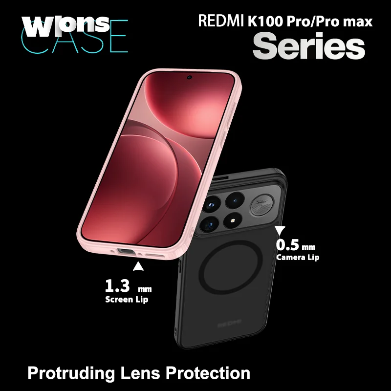 Magnetic Wireless Charging Frosted Translucent Shockproof Case
