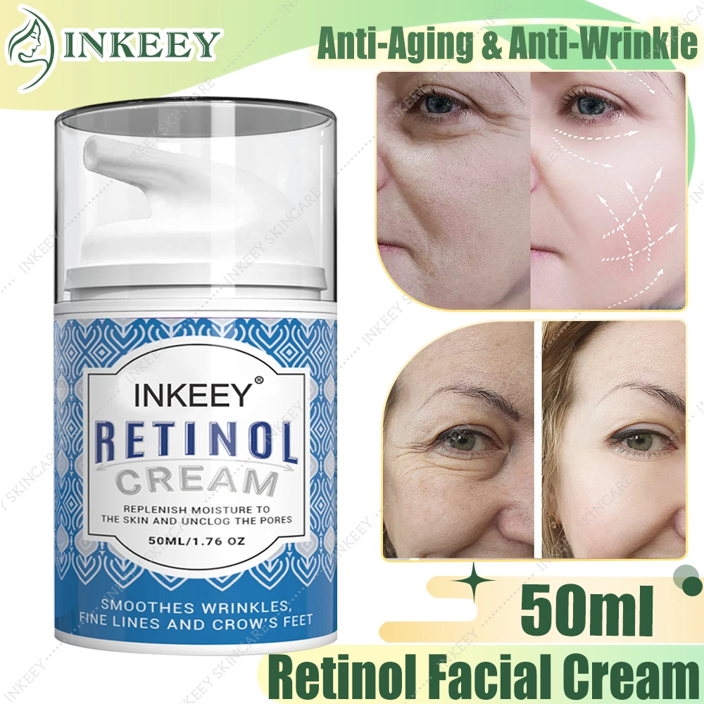 

Retinol Cream Anti-Aging Face Cream Anti-Wrinkle Firming Lifting Fade Fine Line Facial Whitening Moisturizer Korean Skin Care