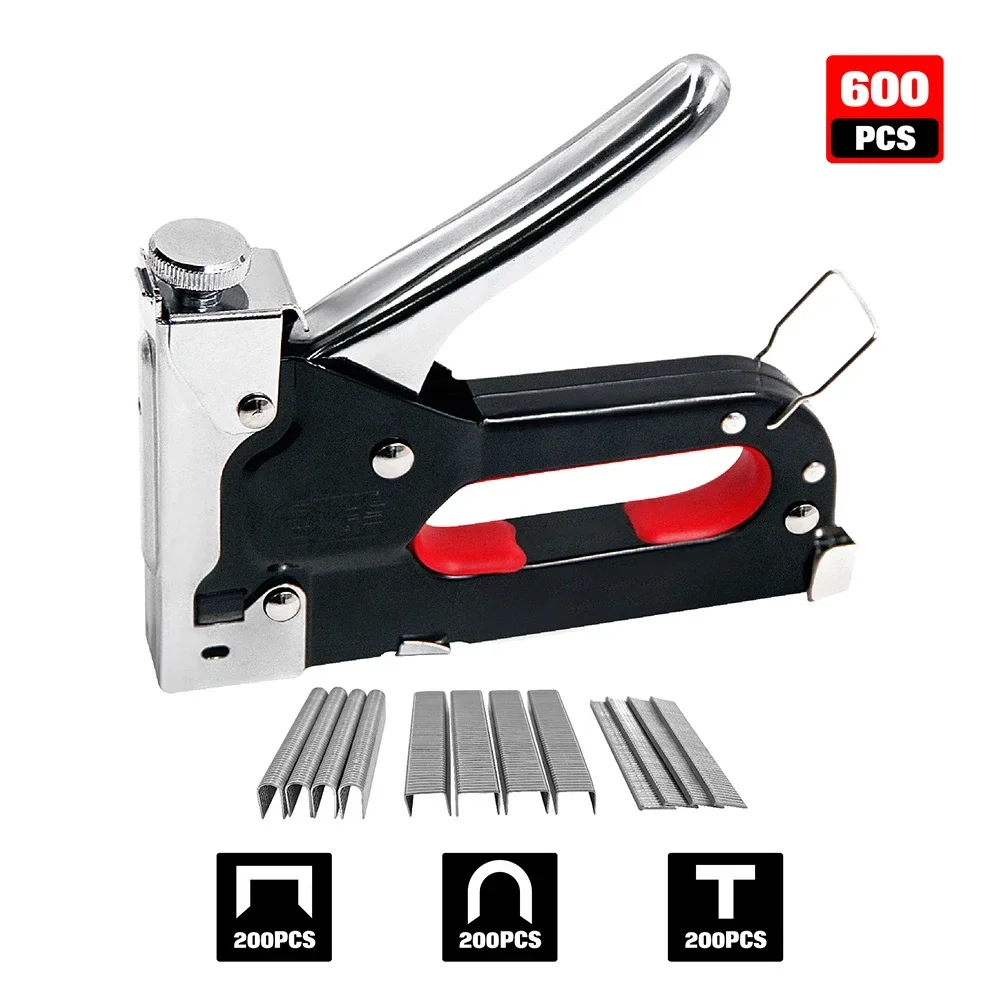 

U/T/D type 3 In 1 Multitool Nail Staple Gun Furniture Stapler Tools For Furniture Wood Door Upholstery Framing Rivet Tool