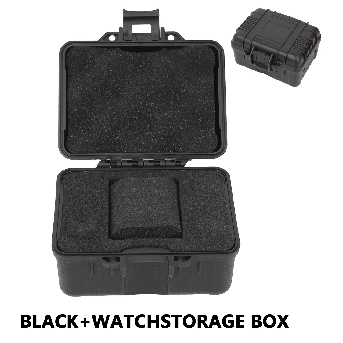 ABS Plastics 1 Slots Watch Storage Box Waterproof Watch Box Portable Storage for Case Watches Fine Parts