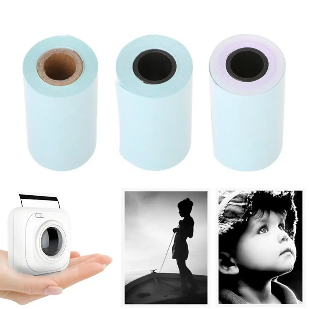 Thermal Mini Printer 3 Rolls 57x30mm Self-adhesive Sticker Printing Paper for PAPERAMG P1 Photo Accessories