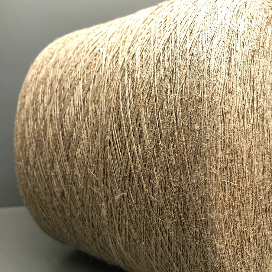 프랑스 원색 천연 린넨 원사 순수 아마 100% 린넨 유기농 원사 DIY 핸드 크로셰 니트 직조 실 500g X5679