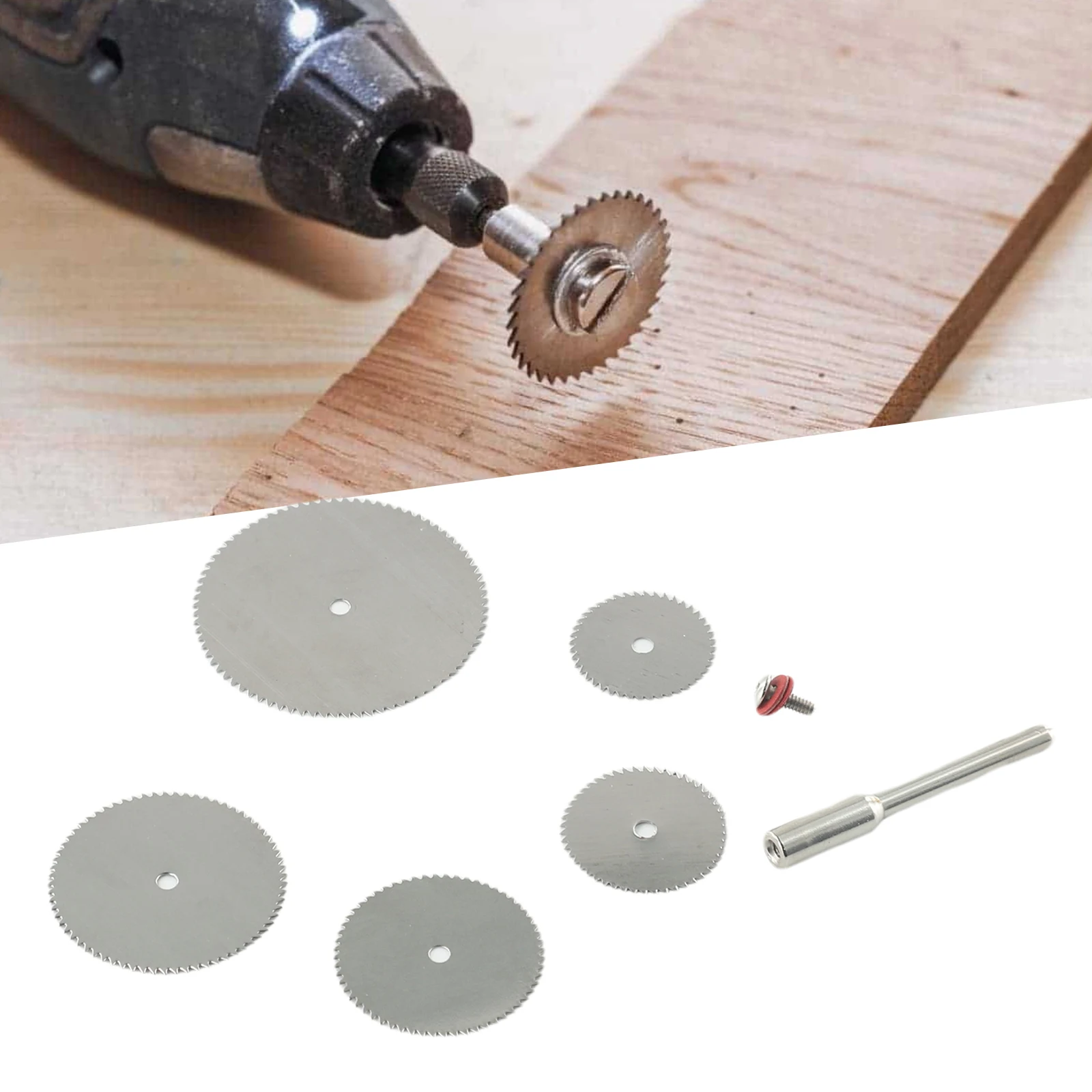 

6pcs Circular Saw Blade HSS Electric Cutting Disc For Rotary Cutter Tool For Wood Plastic Aluminum Tool Accessories