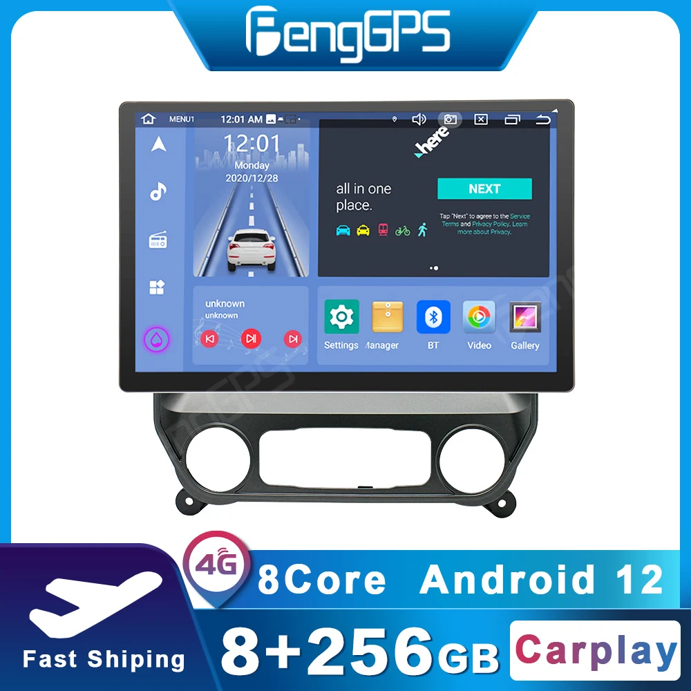 

Автомагнитола на Android 12, DVD-плеер для Chevrolet Silverado 2014-2018, Автомобильный мультимедийный видеопроигрыватель с GPS-навигацией, головное устройство 2Din