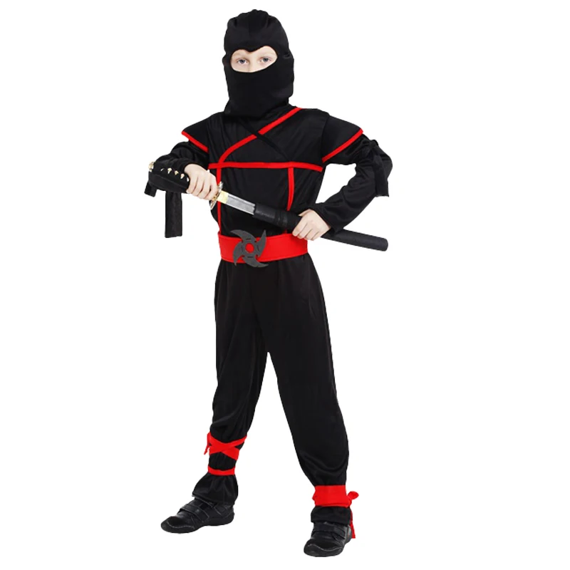 Ninja Costume Kids Martial Arts Cosplay Halloween Fancy Dress Boy