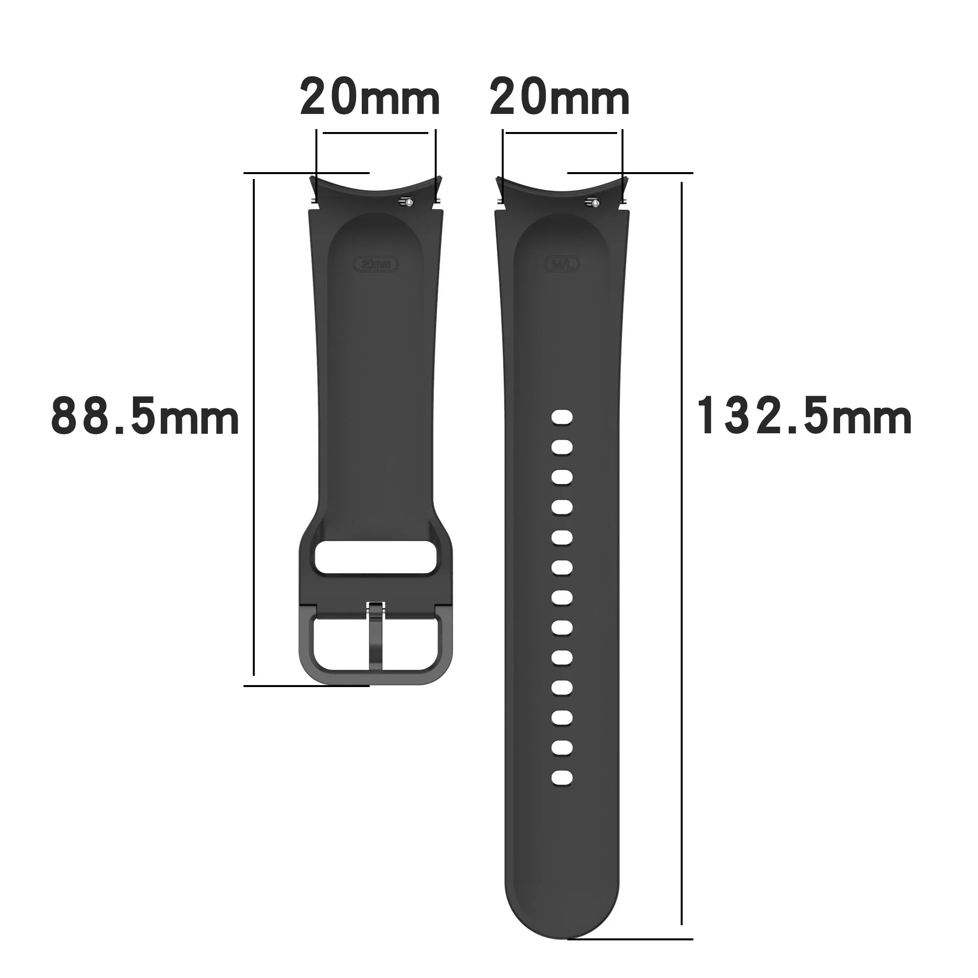 Premium Silicone No-Gap Strap Bracelet