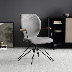 Muebles nórdicos para el hogar, sillas de comedor modernas y minimalistas para dormitorio, respaldo de estudio, sillón de diseñador para dormitorio, silla de ocio con reposabrazos
