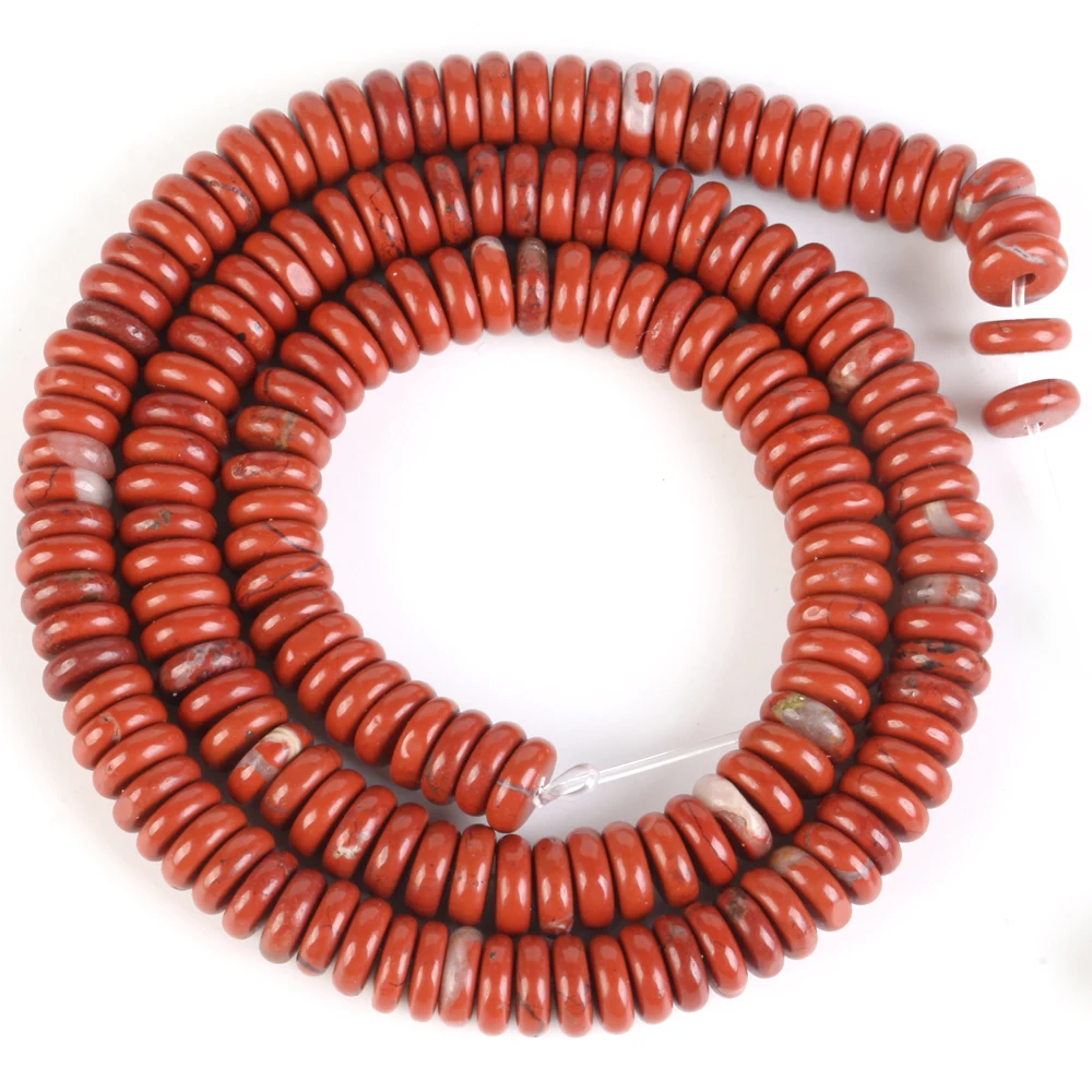 2X6mm Natürliche Flache Disc Runde Stein Tiger Auge Amazonit labradorit Rondelle Perlen für Schmuck Machen DIY Charme Armband Ohrring – Detail 14